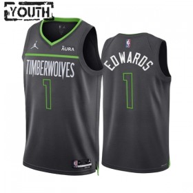 Dječji NBA Dres Minnesota Timberwolves Anthony Edwards 1 Jordan 2022-23 Statement Edition Swingman